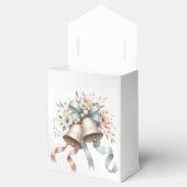 Hochzeitsblumen Bells Pink Blue Ribbons Schöne Geschenkschachtel (Geöffnet)