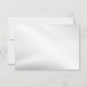 Hochzeitsblumen Bells Pink Blue Ribbons Schöne RSVP Karte (Rückseite)