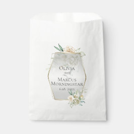 Hochzeitsblumen Blassgelbe Blüten Wasserfarben Ros Geschenktütchen