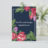 Hochzeitsblumen Save the Date (Stehend Vorderseite)