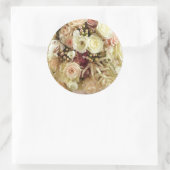 Hochzeitsblumen Umschlag Aufkleber-Aufkleber Runder Aufkleber (Tasche)