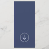 Hochzeitsblumenbogen Menükarte (Rückseite)