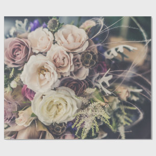 Hochzeitsblumengeschenkpapier Geschenkpapier