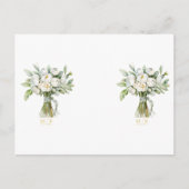 Hochzeitsblumenstrauß Postkarte (Vorderseite)