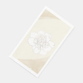 Hochzeitsblüten von weißen Zwiebeln Serviette (Ecke)