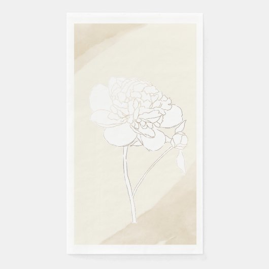 Hochzeitsblüten von weißen Zwiebeln Serviette (Vorderseite)