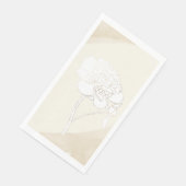 Hochzeitsblüten von weißen Zwiebeln Serviette (Ecke)