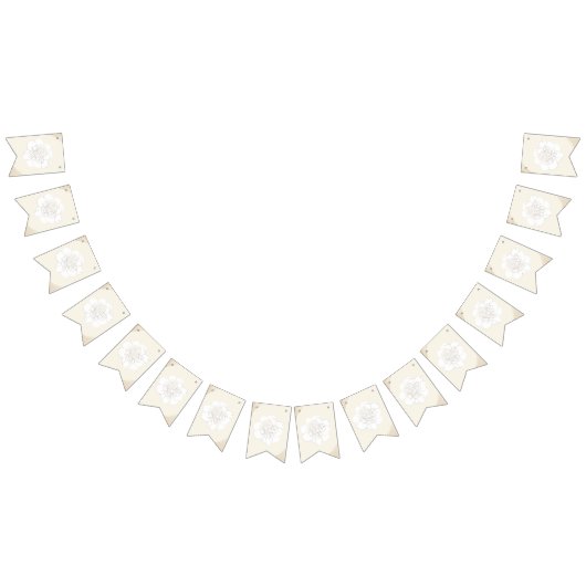 Hochzeitsblüten von weißen Zwiebeln Wimpelkette (Alle)