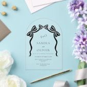 Hochzeitsbogen mit Ribbon Acryleinladungen (Insitu (Hochzeit))