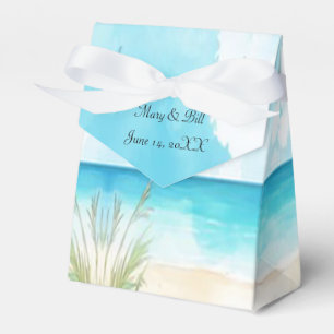 Hochzeitsbox für Hochzeitsgäste im Blue Ocean Geschenkschachtel