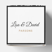 Hochzeitsbox mit Schwarz und Weiß Geschenkschachtel (Oben)