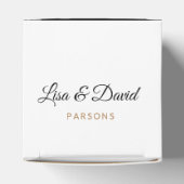 Hochzeitsbox mit Schwarz und Weiß Geschenkschachtel (Oben)