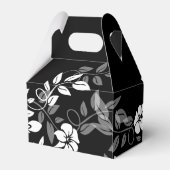Hochzeitsbox mit Schwarz und Weiß Geschenkschachtel (Rückseite)