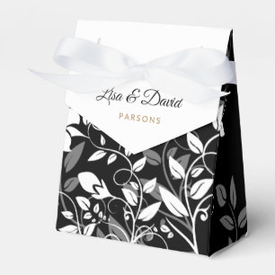Hochzeitsbox mit Schwarz und Weiß Geschenkschachtel