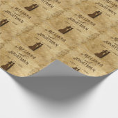 Hochzeitsbräu aus dem 19. Jahrhundert Einmal in de Geschenkpapier (Ecke)