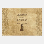 Hochzeitsbräu aus dem 19. Jahrhundert Einmal in de Geschenkpapier Set (Vorderseite)