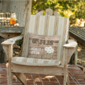 Hochzeitsbrauenholz-Design mit Daisien Kissen (Stuhl)