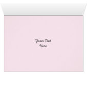 Hochzeitsbraun Rosa Text horizontal schwarz Pastel (Innenansicht Horizontal (Unten))