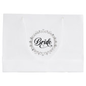 Hochzeitsbraut Geschenktasche Große Geschenktüte (Rückseite)