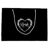 Hochzeitsbraut Geschenktasche Große Geschenktüte (Rückseite)