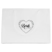 Hochzeitsbraut-Geschenktasche Große Geschenktüte (Vorderseite)