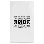 Hochzeitsbraut Geschenktasche Kleine Geschenktüte (Rückseite)
