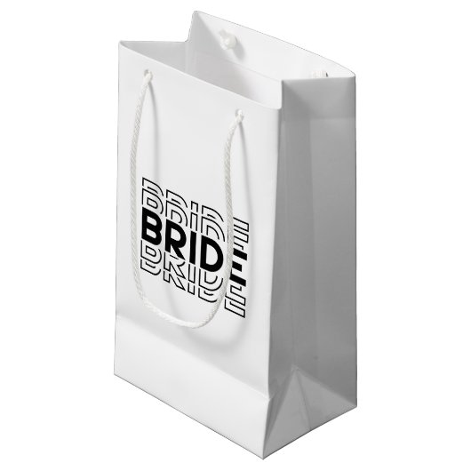 Hochzeitsbraut Geschenktasche Kleine Geschenktüte (Vorderseite Schrägansicht)