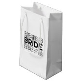 Hochzeitsbraut Geschenktasche Kleine Geschenktüte (Rückseite Schrägansicht)