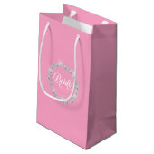 Hochzeitsbraut-Geschenktasche Kleine Geschenktüte (Rückseite Schrägansicht)