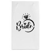 Hochzeitsbraut Geschenktasche Kleine Geschenktüte (Rückseite)
