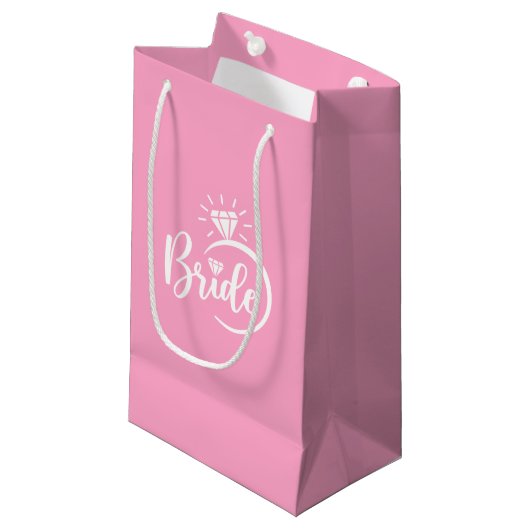 Hochzeitsbraut-Geschenktasche Kleine Geschenktüte (Vorderseite Schrägansicht)