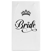 Hochzeitsbraut Geschenktasche Kleine Geschenktüte (Rückseite)