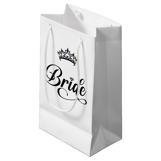 Hochzeitsbraut Geschenktasche Kleine Geschenktüte (Vorderseite Schrägansicht)