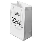 Hochzeitsbraut Geschenktasche Kleine Geschenktüte (Rückseite Schrägansicht)