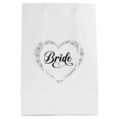 Hochzeitsbraut-Geschenktasche Mittlere Geschenktüte (Rückseite)