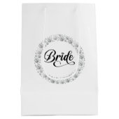 Hochzeitsbraut-Geschenktasche Mittlere Geschenktüte (Rückseite)