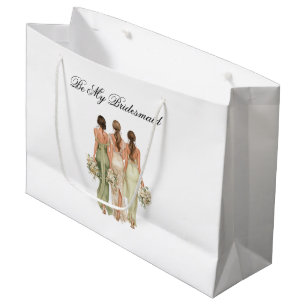 Hochzeitsbrautjungfer-Geschenktasche Große Geschenktüte