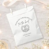 Hochzeitsbrezel-Tüten zum Knotenbinden Geschenktütchen (Ausgeschnitten)