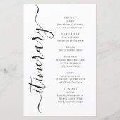 Hochzeitsbrief der Vine Scroll - Tour (Rückseite)