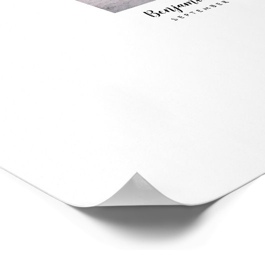 Hochzeitsbuch für handgeschriebene Wünsche Poster (Ecke)