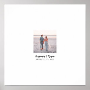 Hochzeitsbuch für handgeschriebene Wünsche Poster