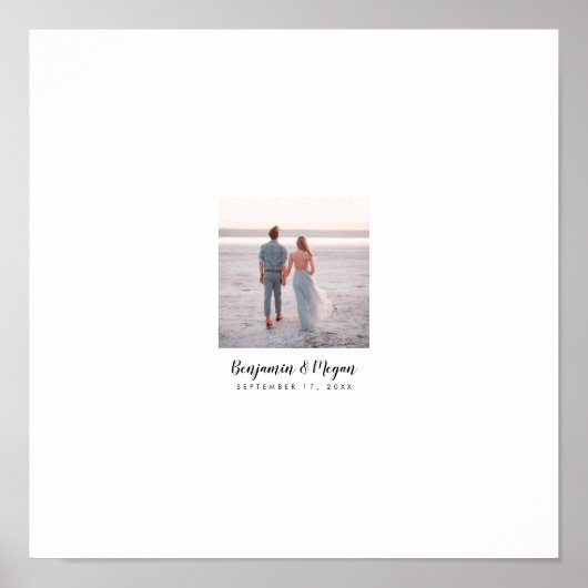 Hochzeitsbuch für handgeschriebene Wünsche Poster (Vorne)