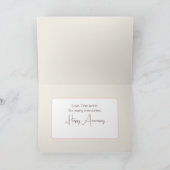 Hochzeitsbuch Karte (Innenseite)