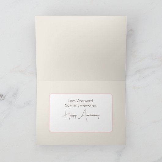 Hochzeitsbuch Karte (Innenseite)