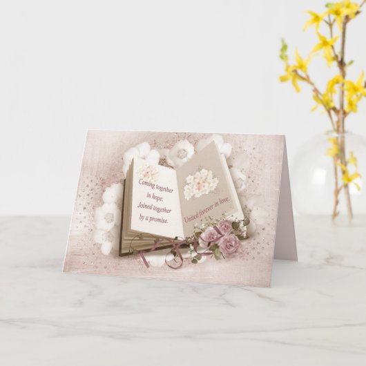 Hochzeitsbuch mit Angebot Karte (Gelbe Blume)