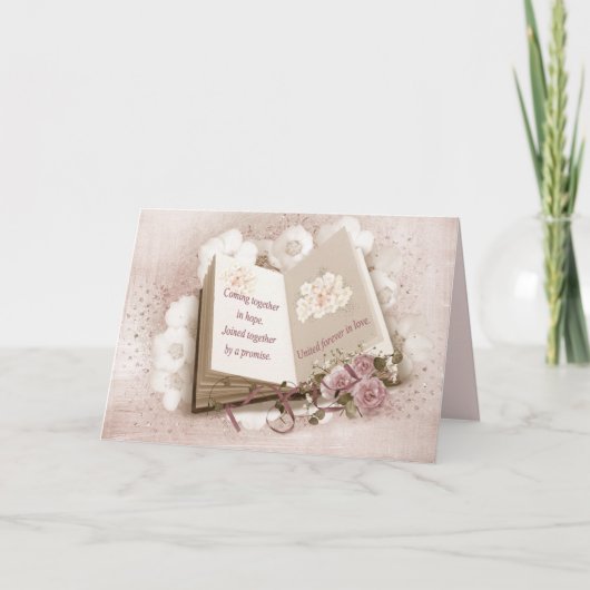 Hochzeitsbuch mit Angebot Karte (Vorderseite)