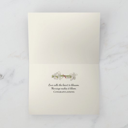 Hochzeitsbuch mit Dirigenten Karte (Innenseite)