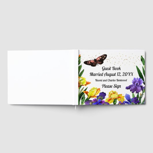 Hochzeitsbuch mit Iris Gästebuch (Voll)