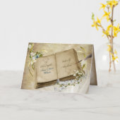 Hochzeitsbuch mit Namen Karte (Gelbe Blume)