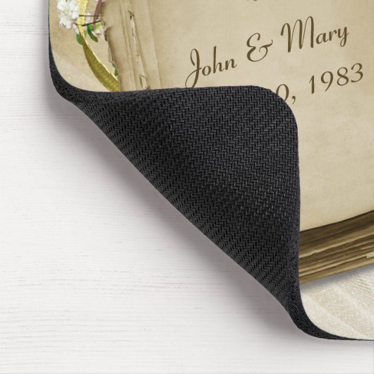 Hochzeitsbuch mit Pen Mousepad (Ecke)